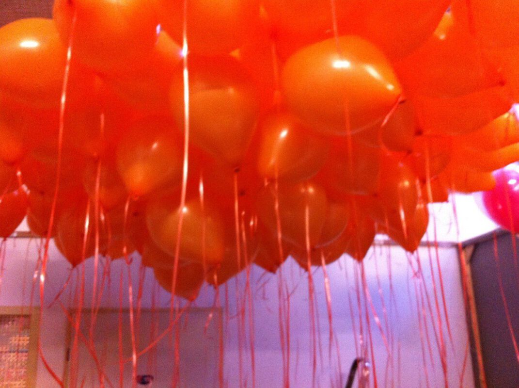 Oranje Heliumballonnen voor Koningsdag