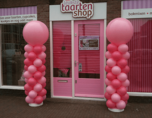 ballonpilaren opening Leukste Taarten Shop Wormerveer
