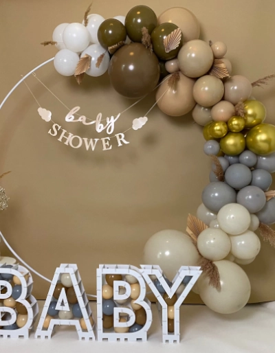 Ballonboog ring organisch babyshower in Zaandam