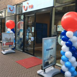 ballonpilaren promotie Tui Reisbureau